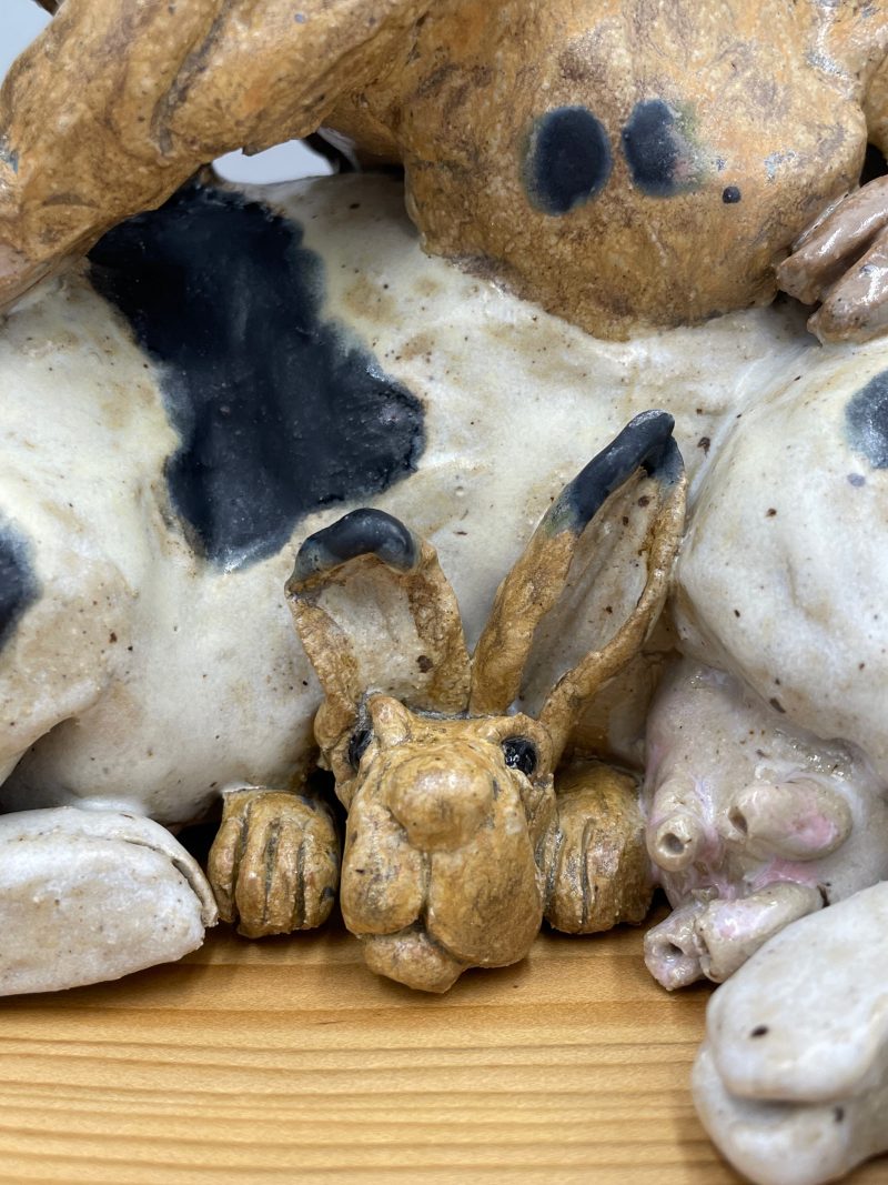 Farmyard Stack on Oak Plinth - Image 3