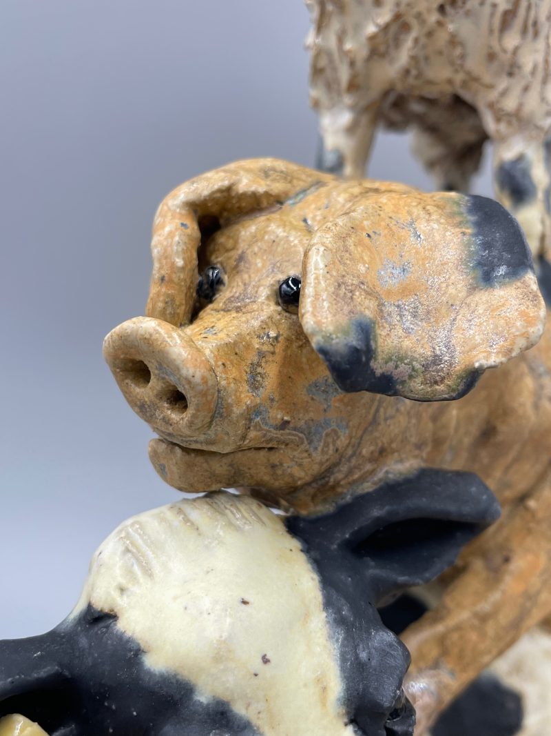 Farmyard Stack on Oak Plinth - Image 4