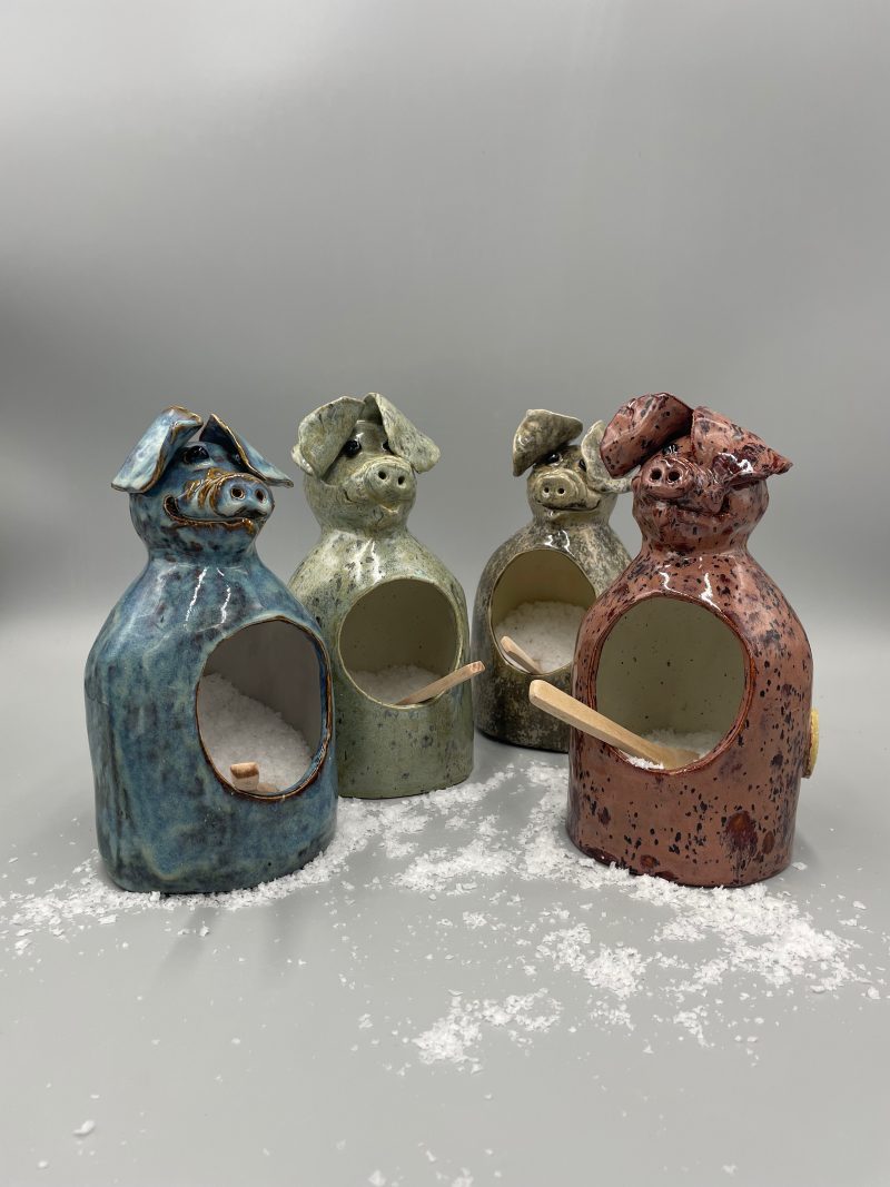 Handmade Large Salt Pigs